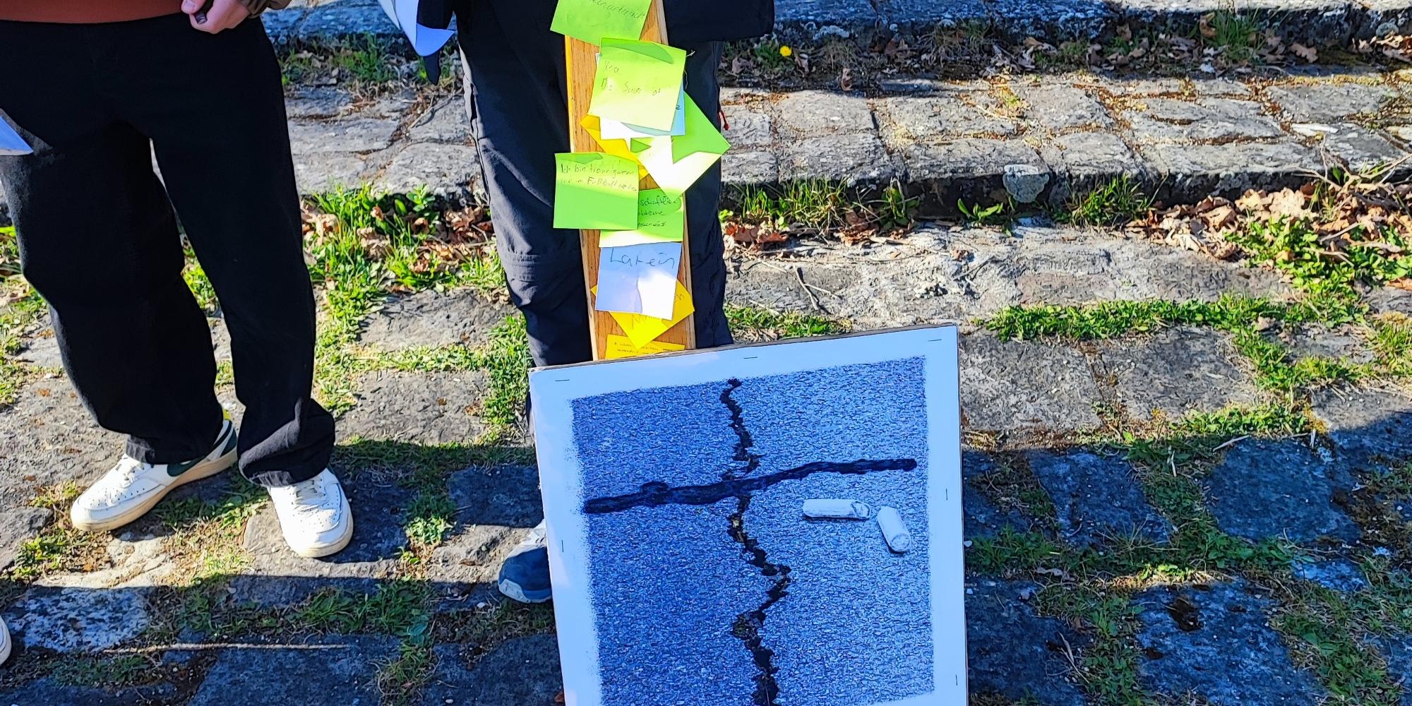 Jugendliche bringen ihre Anliegen ans Kreuz